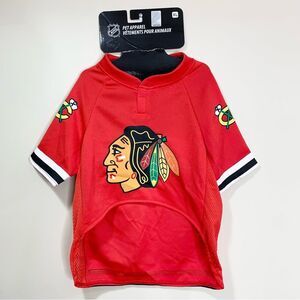 NWT NHL Pet Apparel Chicago Blackhawks Jersey for Dogs XL
